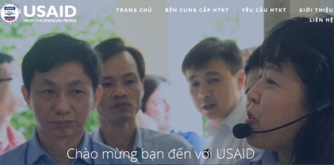 Giao diện trang web hỗ trợ kỹ thuật trong công tác phòng chống HIV/AIDS. (Ảnh: PV/Vietnam+)